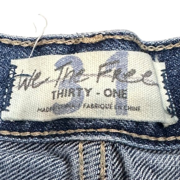 We The Free Button Fly Cut Off Denim Distressed Shorts‎ Size 31 - Picture 6 of 8